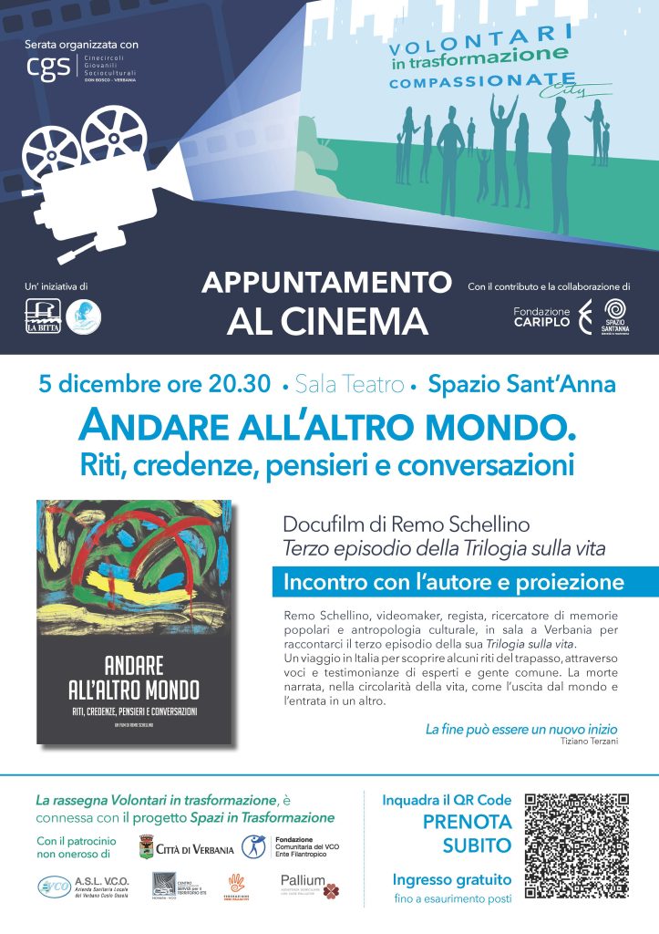 &#8220;ANDARE ALL&#8217;ALTRO MONDO&#8221;: FILM E INCONTRO CON L&#8217;AUTORE A SPAZIO SANT&#8217;ANNA